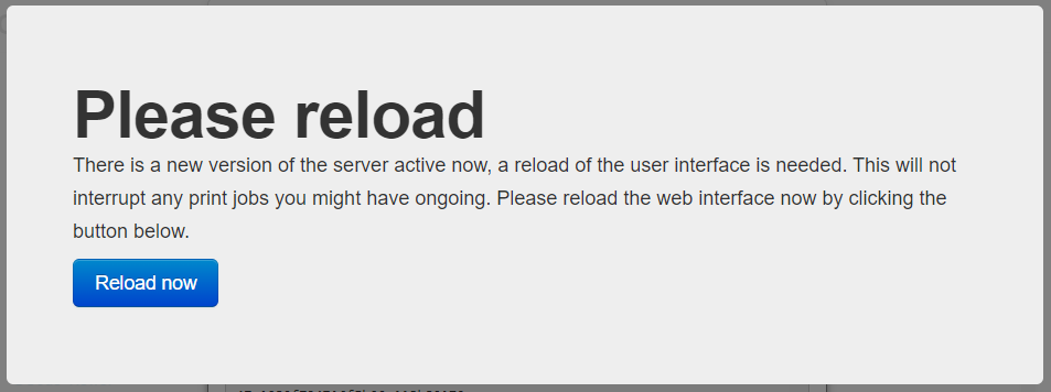 Reload window